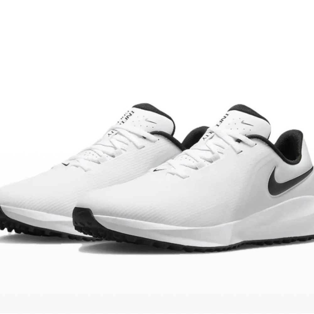 Size 12- Nike Men’s Infinity G NN Golf Shoes - White/Pure Platinum/Black No Lid - Picture 3 of 8